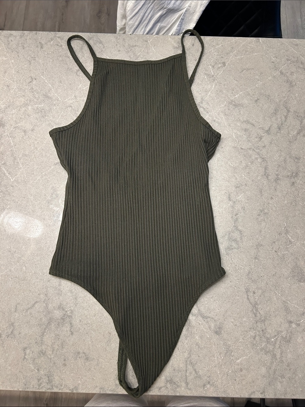 Wilfred Olive Ribbed One-Piece Bodysuit
